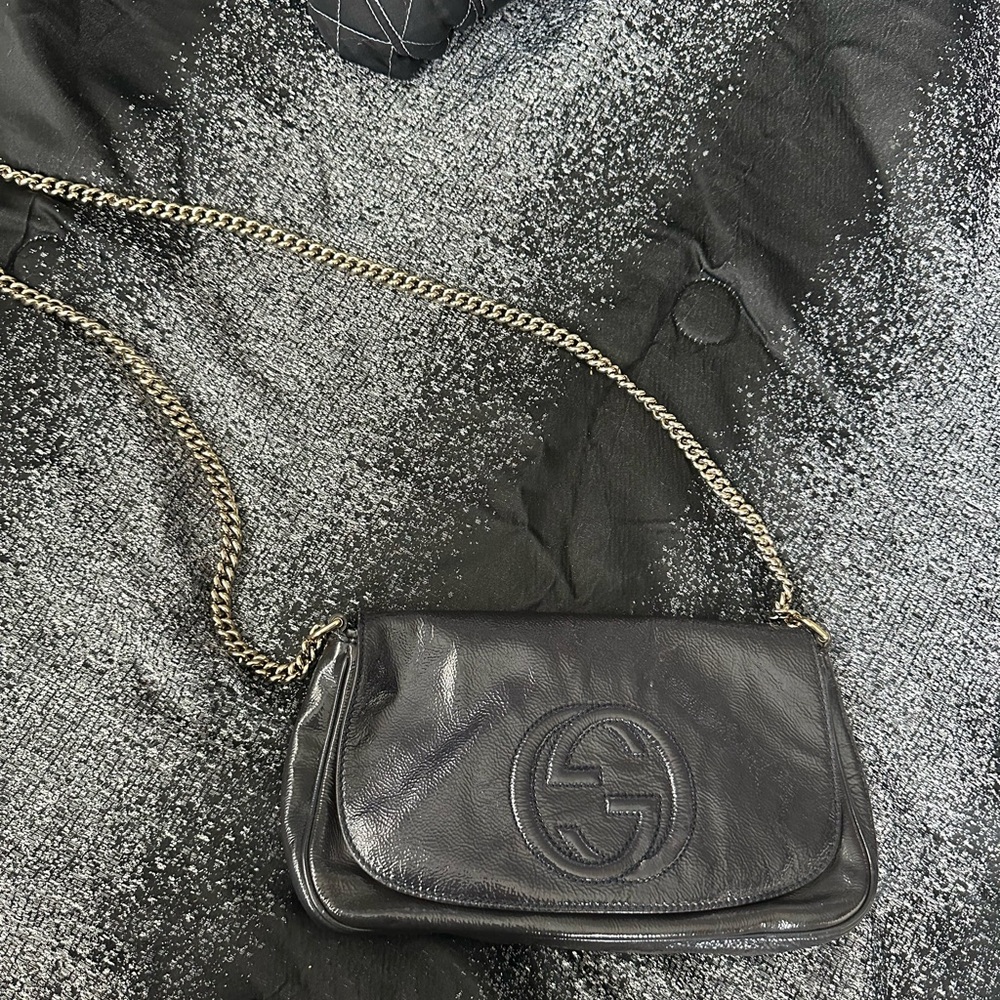 Gucci patent leather should bag